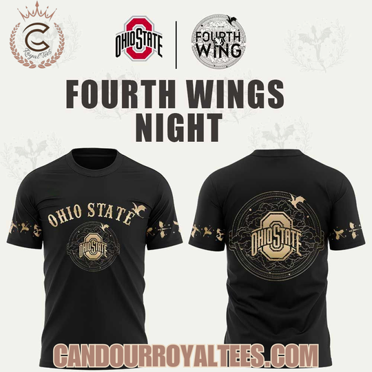 Discover Ohio State Buckeyes x Fourth Wings Night 2026 T-Shirt