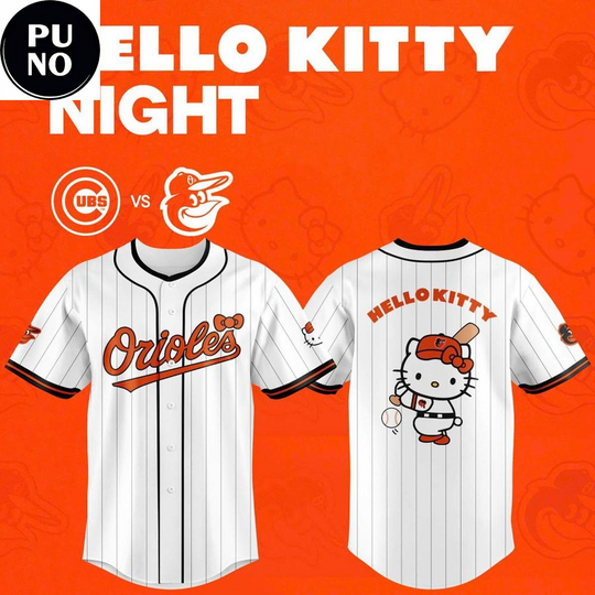 Baltimore Orioles Hello Kitty Night 2026 Baseball Jersey