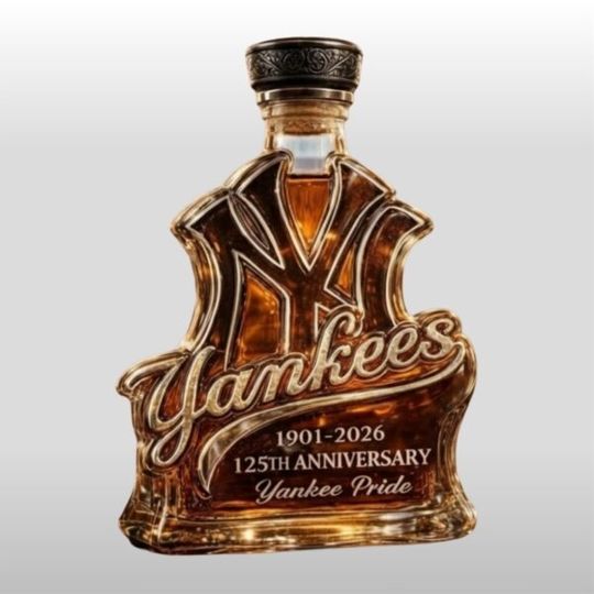 New York Yankees 125th Anniversary Yankees Pride Whiskey Bottle