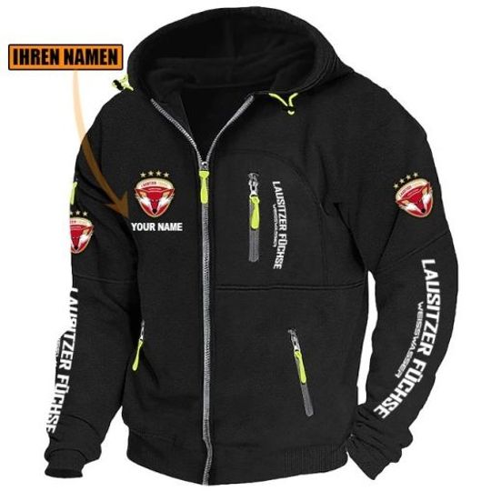 Lausitzer Füchse Individual Name Zip Tactical Hoodie