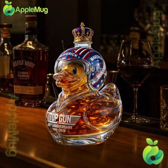 Top Gun 40th Anniversary Maverick Duck Whiskey Bottle
