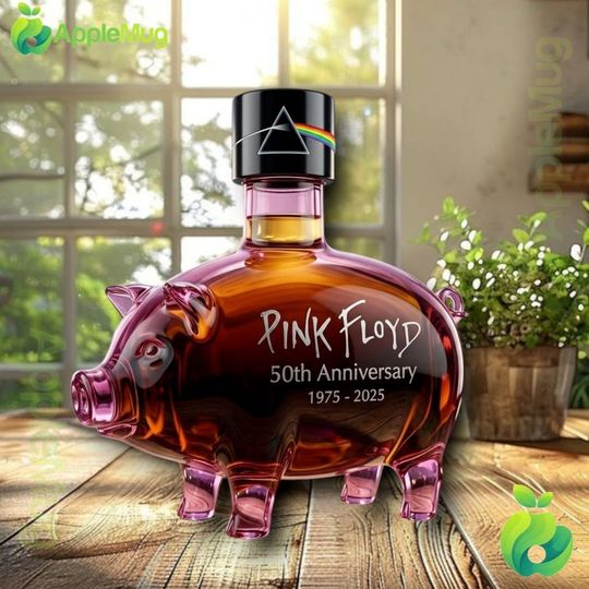 Pink Floyd 50th Anniversary Algie Pig Whiskey Bottle