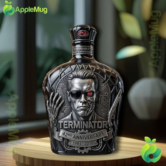 Terminator Movie 42nd Anniversary Whiskey Bottle
