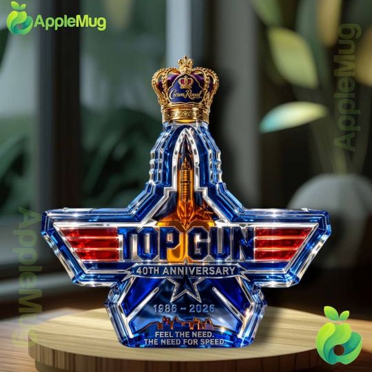 Top Gun Movie’s Logo 40th Anniversary Whiskey Bottle