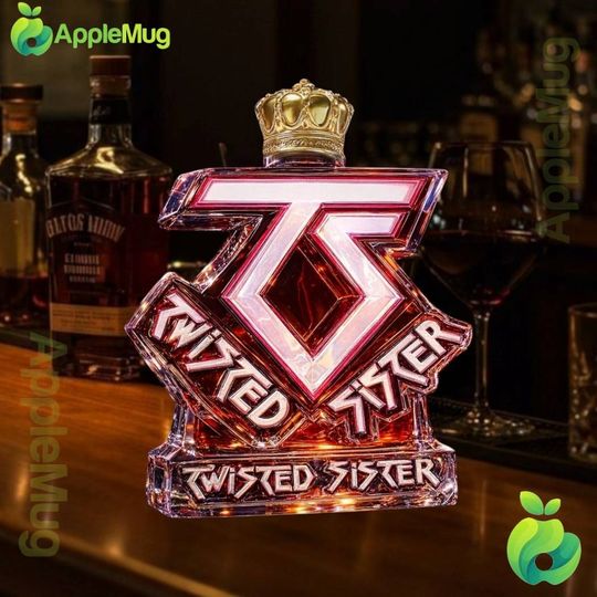 Twisted Sister Whiskey Bottle