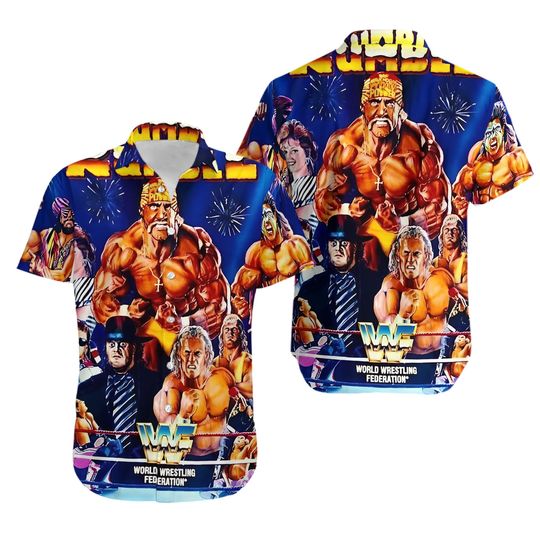 Wrestling Entertainment Royal Rumble Hawaiian Shirt