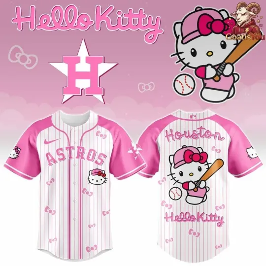 Discover Houston 1Astro x Hello Kitty Night 2026 Baseball Jersey NEW