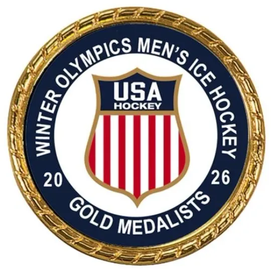 Tribute Coin 2026 Winter Olympics Men's Ice Hockey Gold Medalist Champions