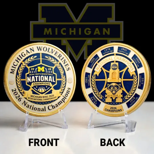 Discover Wolverines 2026 Men’s Basketball National Champions Commemorative Coin