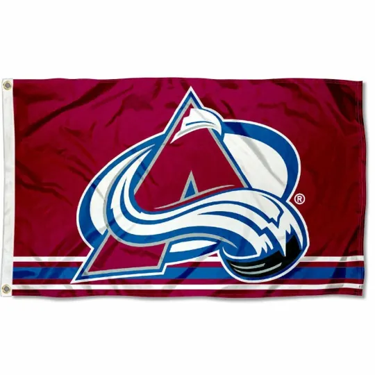 Discover Colorado Avalanche House Flag, Double-Sided Full Color Outdoor Banner