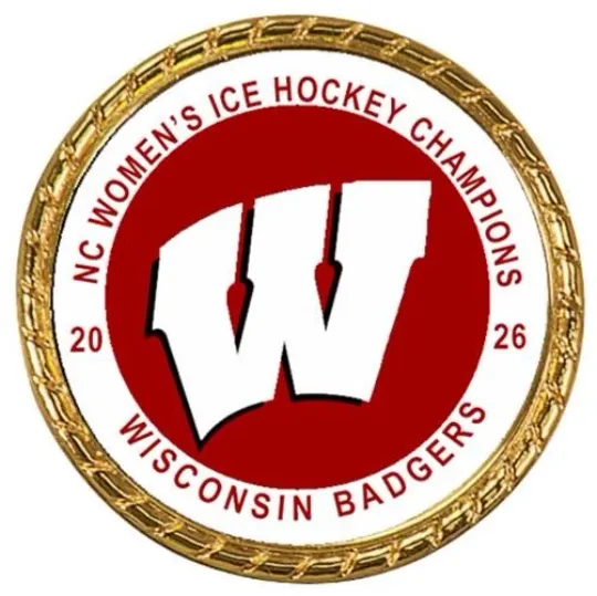 Discover Tribute Coin Wisconsins Badge 2026 NC Women's Ice Hockey Champions