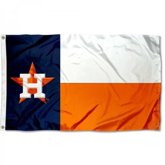 Discover Houston Astros  Decorative Flag with Full Color Double-Sided Print