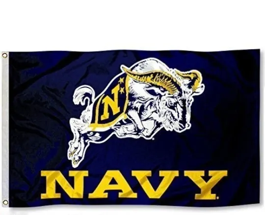 Discover Navy Midshipmen House Flag ft Full Color Double Sided