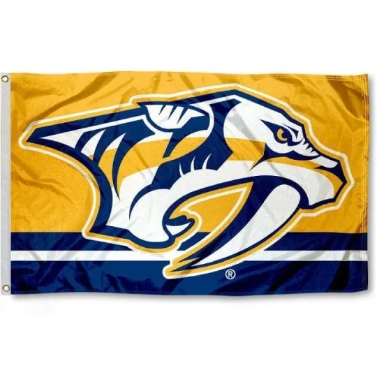 Discover Nashville Predators  ft House Flag Banner Full Color Double-Sided
