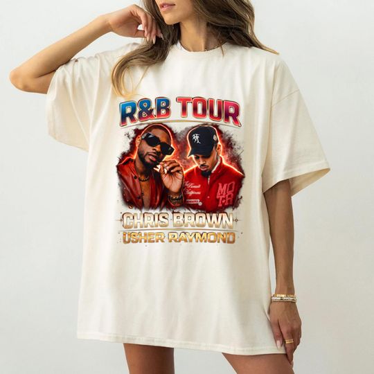 R&B Tour Chris Brown and Usher Raymond 2026 Shirt, Concert Band T-Shirt