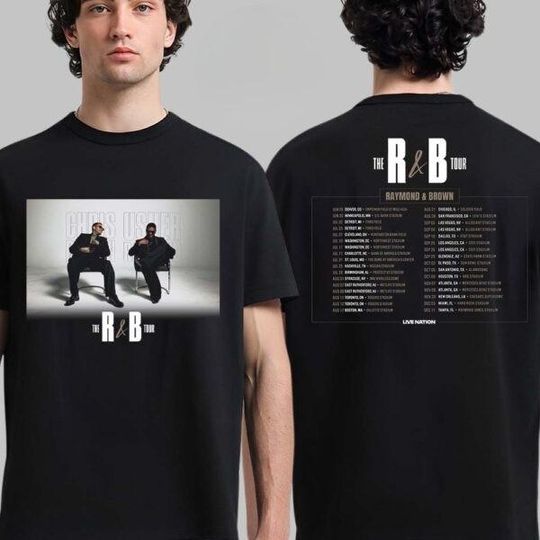 Chris Brown And Usher The R&B Tour Raymond And Brown 2026 North America T-Shirt