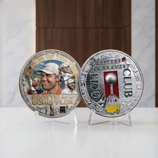 Scottie Scheffler Masters Champion Commemorative Coin