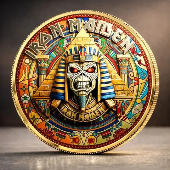 Discover IRON MAIDEN Brave New World Commemorative Coin Eddie Cloud