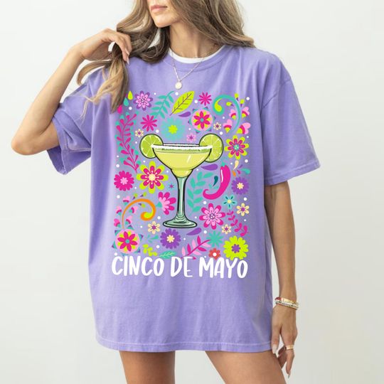 Cinco De Mayo Shirt, Cinco De Drinko Tshirt, Margarita Shirt, Fiesta Shirt, Mexican Party Shirt, Floral Meksican Outfit