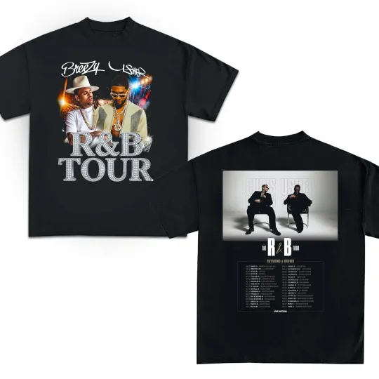 Discover Usher Raymond THE R&B TOUR 2026 T-Shirt