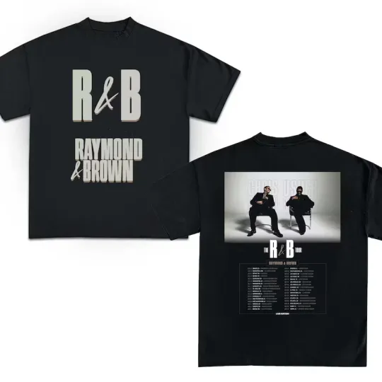 Discover Chris Brown Usher Raymond THE R&B TOUR 2026 T-Shirt