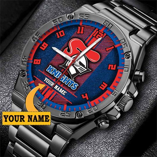 Discover NRL Newcastle Knights Custom Name Special Edition SteelStorm Watch