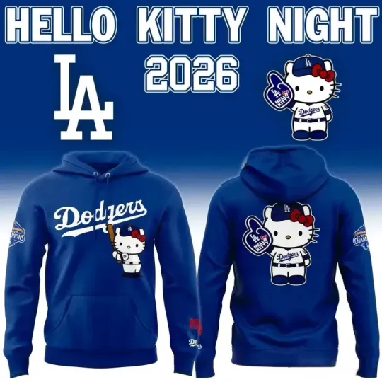 Discover Cute HK Cat LA Blue Hoodie 2026 Fan Gift Unisex