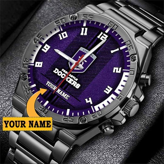 Discover AFL Fremantle Dockers Custom Name Special Edition SteelStorm Watch