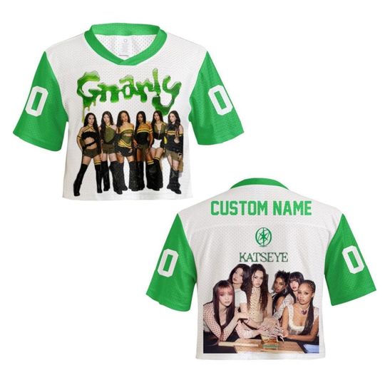 Discover Katseye Tour 2026 Crop Jersey, Custom Name Number Jersey