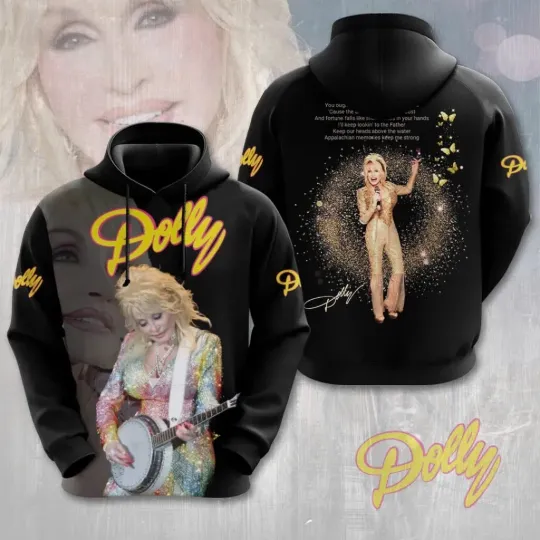 Discover Dolly Parton 3D Apparel Hoodie AOP Unisex Fan Gift