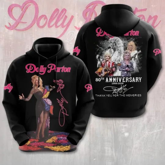Discover Dolly Parton 3D Apparel Hoodie AOP Unisex Fan Gift