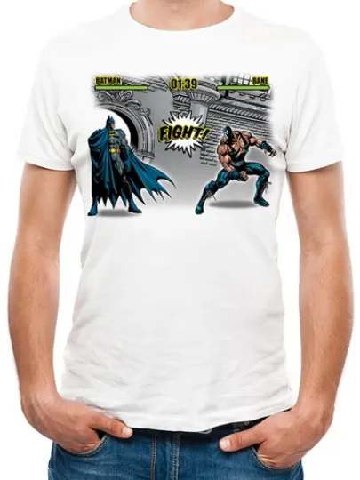 Batman vs Bane The Dark Knight DC Comics  T-Shirt for Men
