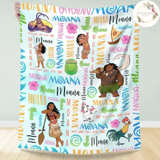 Discover Custom Ocean Island Girl Fleece Blanket, Baby Birthday Gift