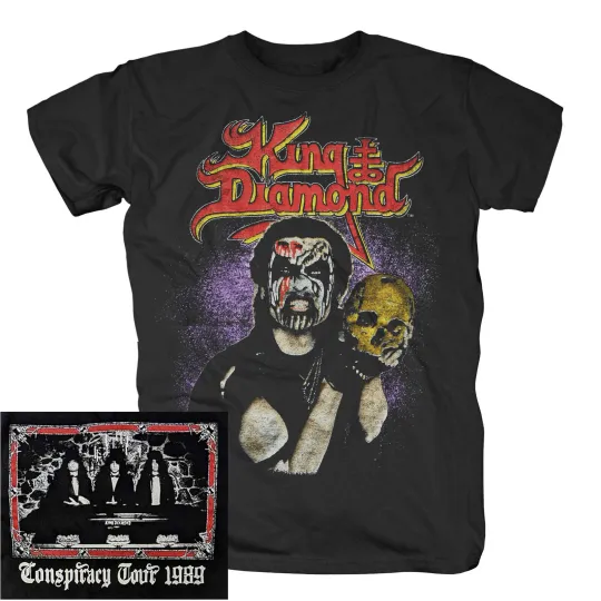 King Diamond Conspiracy Tour 89 Skull T-Shirt