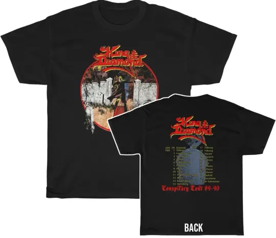 King Diamond 1989-90 Conspiracy Tour Double Sided T-Shirt