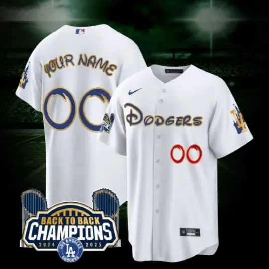 Discover Custom Dodgers White 2026 Limited Stitched Jersey "All Sizes"