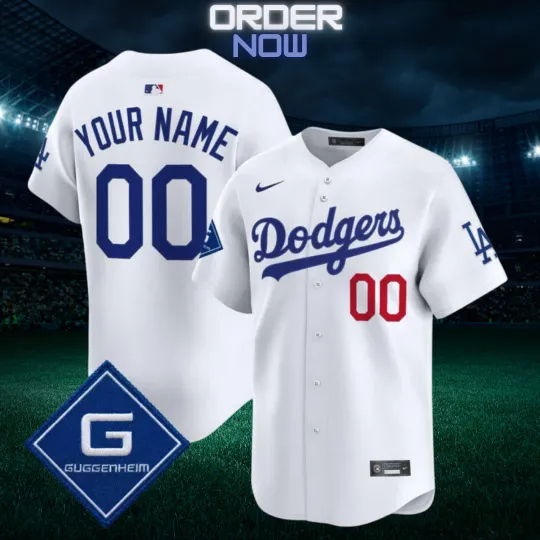 Discover Custom Dodgers White 2026 Limited Jersey