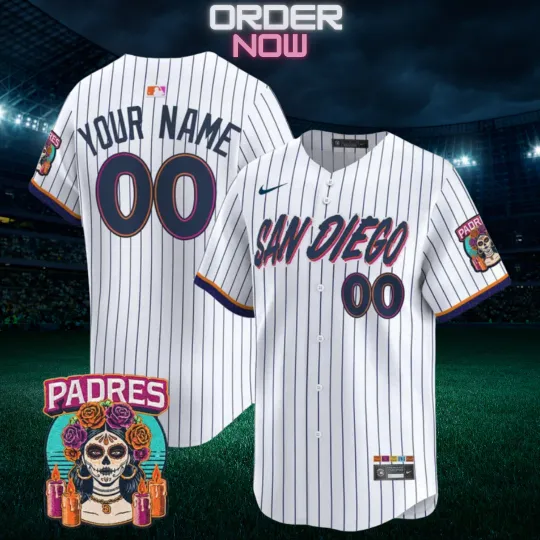 Discover Custom Padres Pinstripe City Connect Limited Jersey
