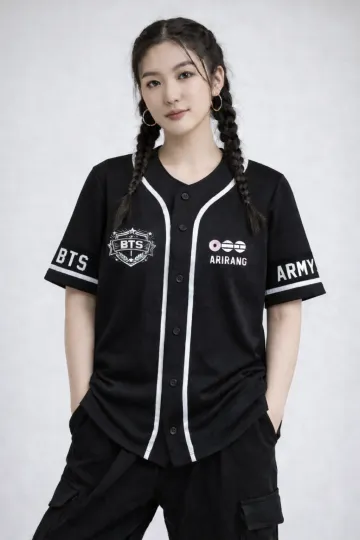 Discover Custom BTS Members Baseball Jersey, BTS World Tour 2026 Merch Shirt, Unisex Kpop