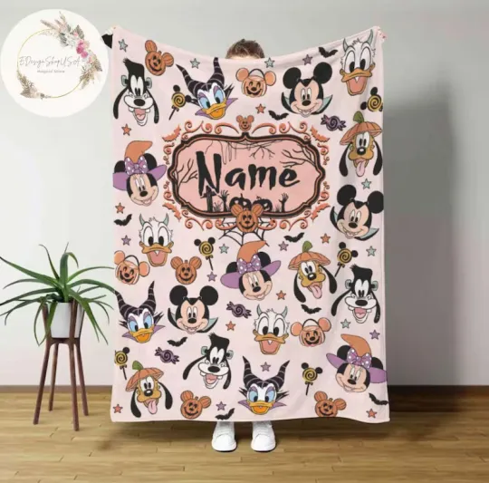 Discover Personalized Pirate Crew Custom Name Flannel Blanket Family Vacation Gift