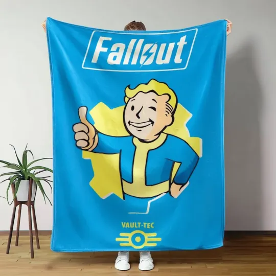 Discover Retro Post Apocalyptic Sci-Fi Inspired Flannel Blanket Cozy Throw