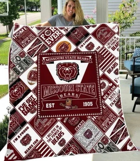 Bear Spirit Maroon Fleece Blanket for Home & Living