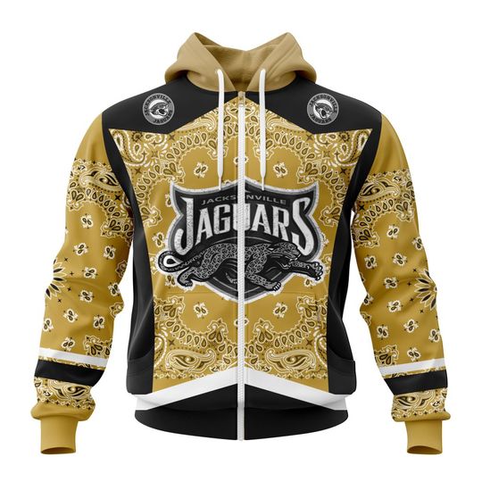 Discover football Jacksonville Jaguars Custom Name Number Classic Style Zip Up Hoodie