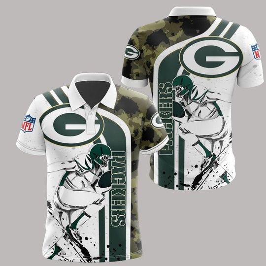 football Green Bay Packerss Camo Edition Polo Shirt
