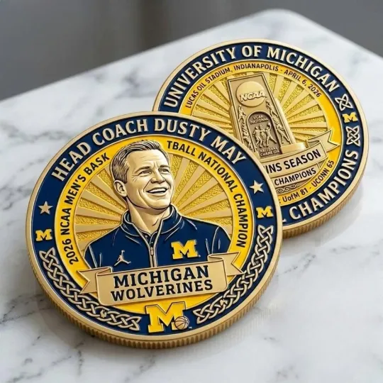 Discover Michigan Wins 2026 Ncaa Basketball Championship 2026 Coin