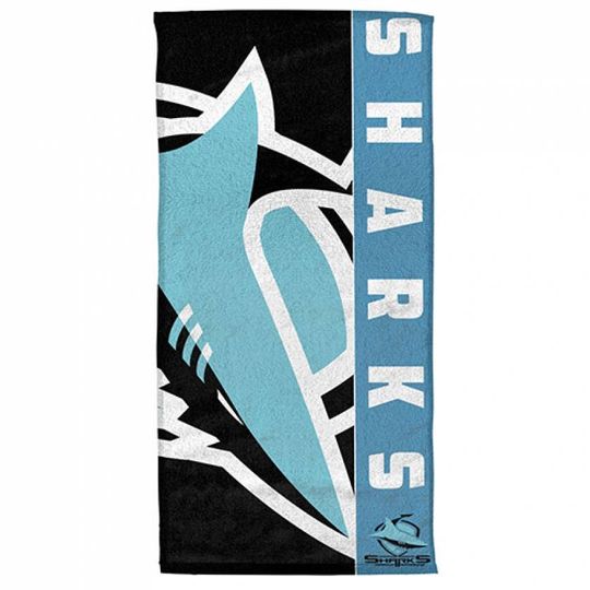 Discover NRL Cronulla-Sutherland Sharks Beach Towel V1