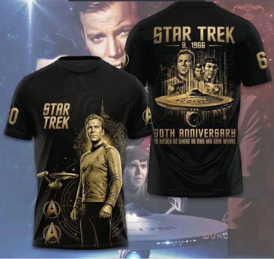 Discover startrek2020 60 Years of Exploration Live Long and Prosper 3D Shirt