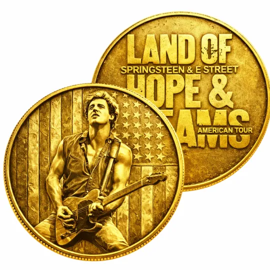 Discover Bruce Springsteen E Street Band American Tour 2026 Gold Coins