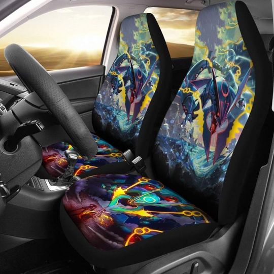PKM Mega Charizard Dragon Car Seat Covers