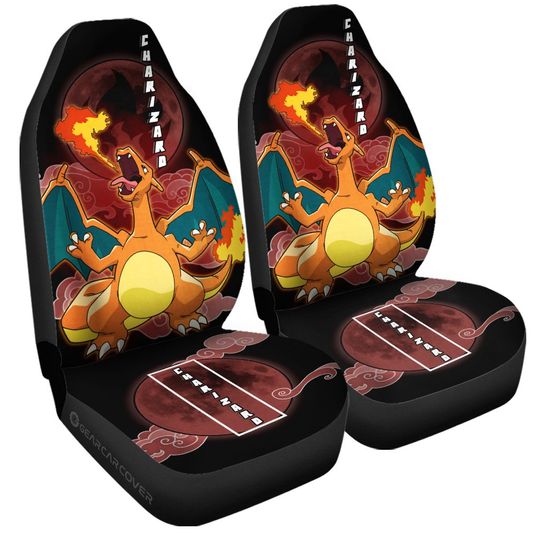 PKM Charizard Anime Car Seat Covers